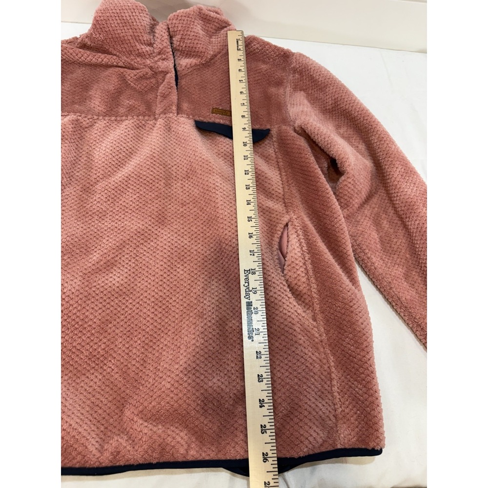 SIMPLY SOUTHERN LONG SLEEVE SOFT SHERPA Coral Pink PULLOVER SWEATSHIRT L Large - Picture 7 of 10
